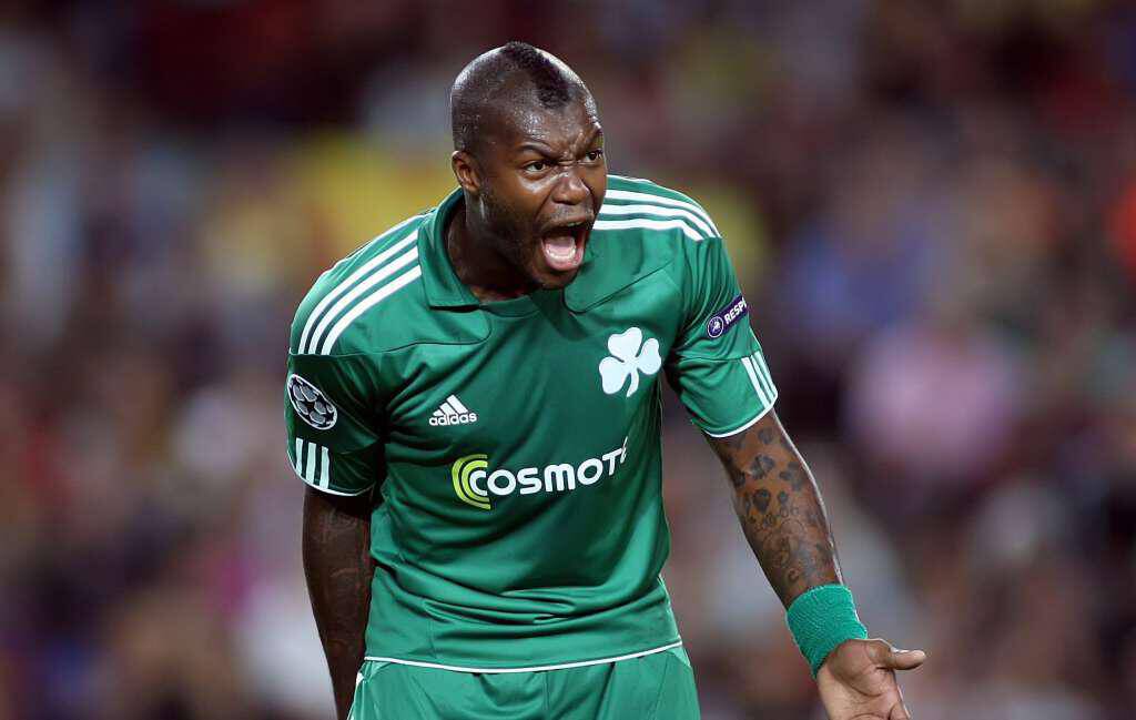 Football : Barcelone / Panathinaikos Athenes - Champions League - 14.09.2010 - Djibril Cisse (Panathinaikos)