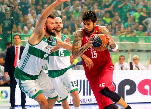 BASKET LEAGUE / ÐËÅÉ ÏÖ / ÔÅËÉÊÏÓ / ÐÁÏ - ÏÓÖÐ / PLAY OFF / FINAL / PANATHINAIKOS - OLYMPIAKOS