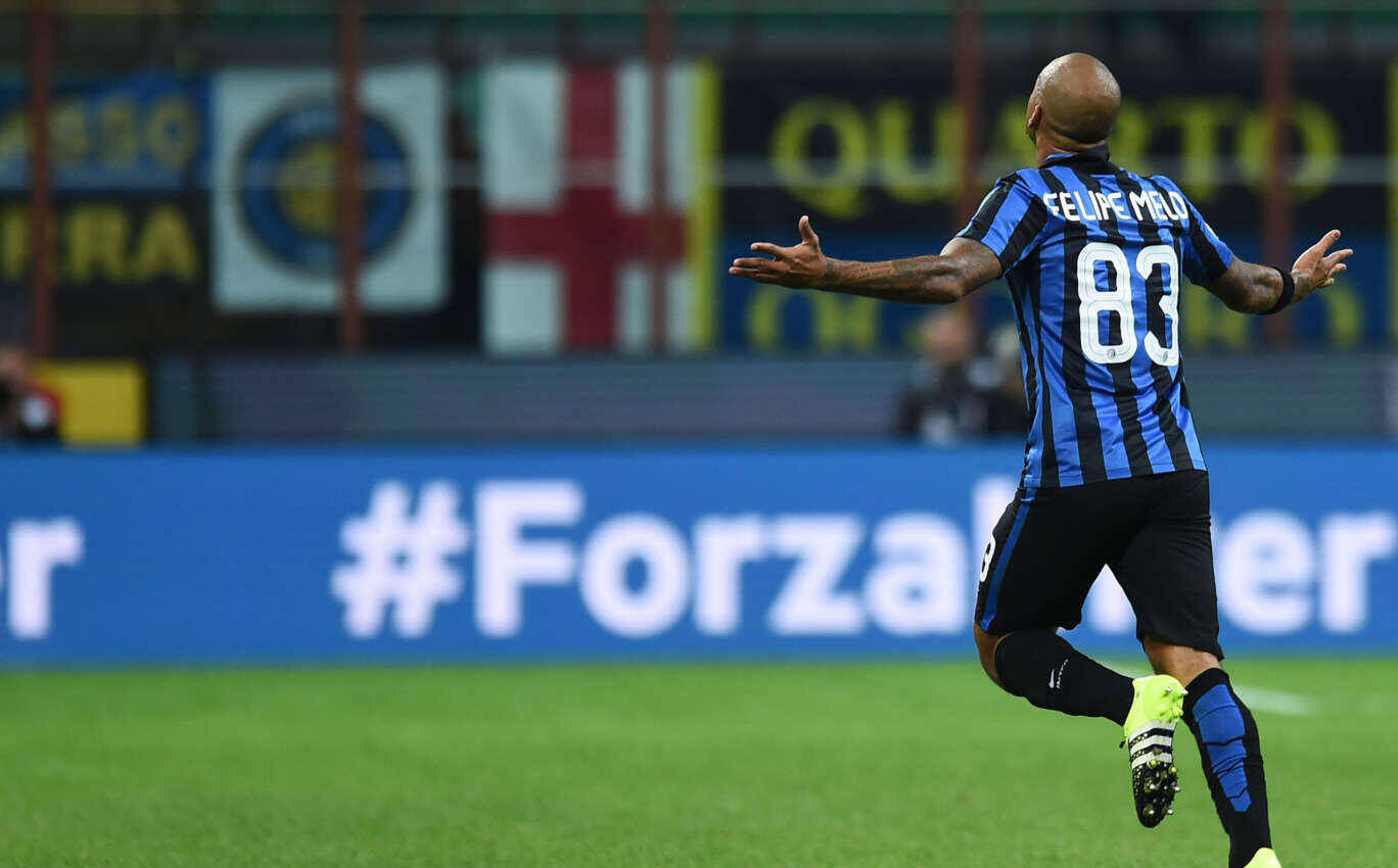 Mg Milano 23/09/2015 - campionato di calcio serie A / Inter-Hellas Verona / foto Matteo Gribaudi/Image Sport nella foto: esultanza gol Felipe Melo