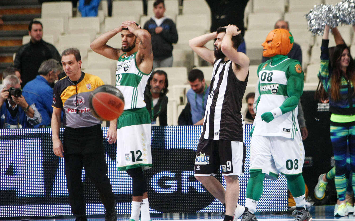 ÖÅËÍÔÅÉÍ ÔÓÏ×ËÁÓ ÐÁÍÁÈÇÍÁÉÊÏÓ - ÐÁÏÊ FELDEINE TSOHLAS PANATHINAIKOS - PAOK (BASKET LEAGUE 2015-2016)